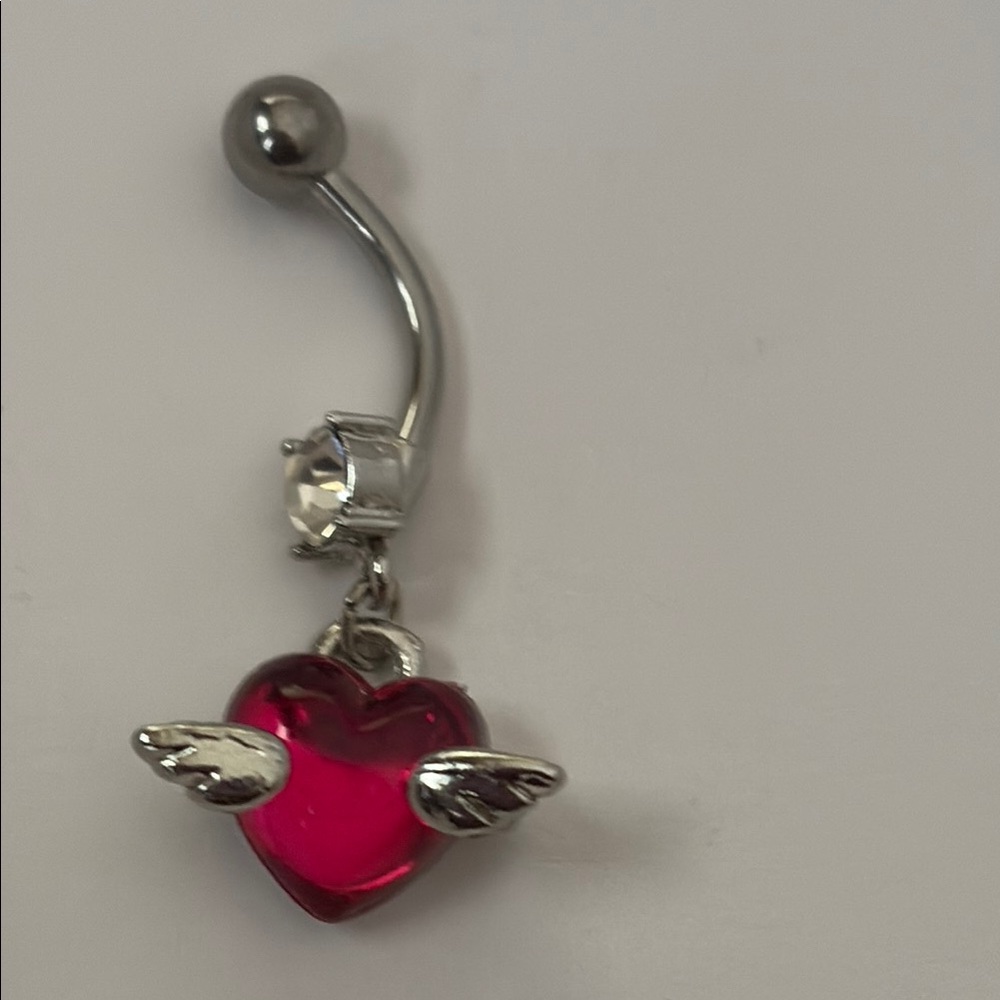 Brand New Claire’s Belly Ring with Heart
